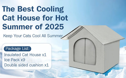 Outdoor Waterproof Cat House With Cooling Feature - Smarsty