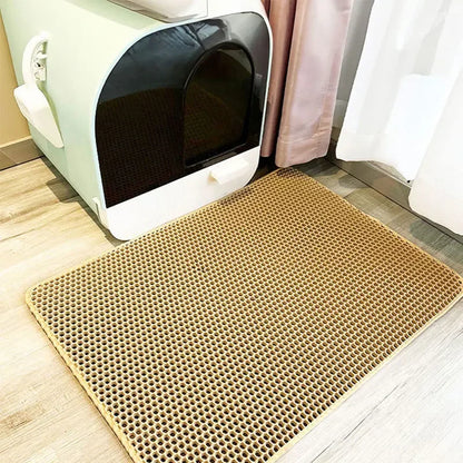 Non Slip Cat Litter Mat Waterproof Double Layer Design - Smarsty