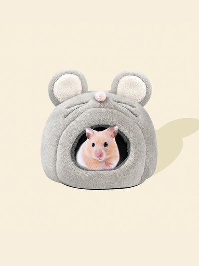 Cute Mouse Shaped Hamster Bed for Winter Warmth - Smarsty