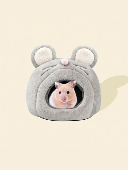 Cute Mouse Shaped Hamster Bed for Winter Warmth - Smarsty