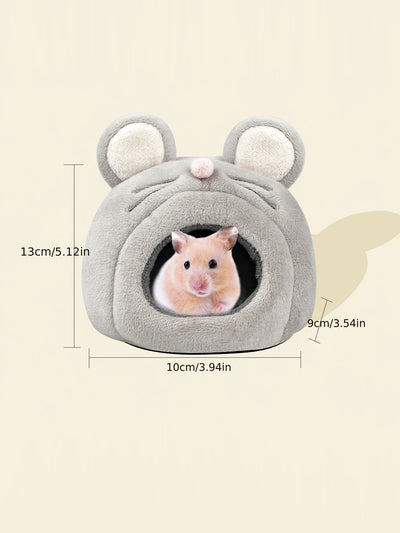 Cute Mouse Shaped Hamster Bed for Winter Warmth - Smarsty