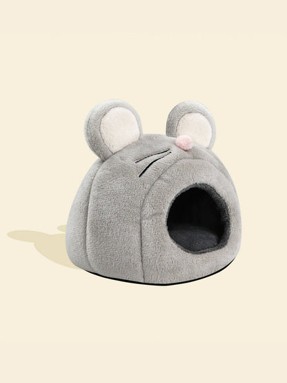 Cute Mouse Shaped Hamster Bed for Winter Warmth - Smarsty