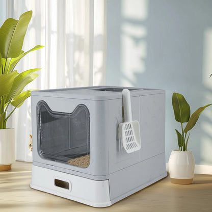 Stainless Steel Cat Litter Box with Easy Clean Lid - Smarsty