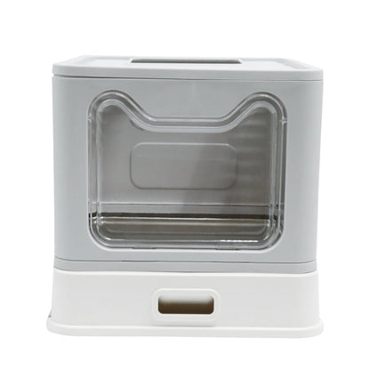 Stainless Steel Cat Litter Box with Easy Clean Lid - Smarsty