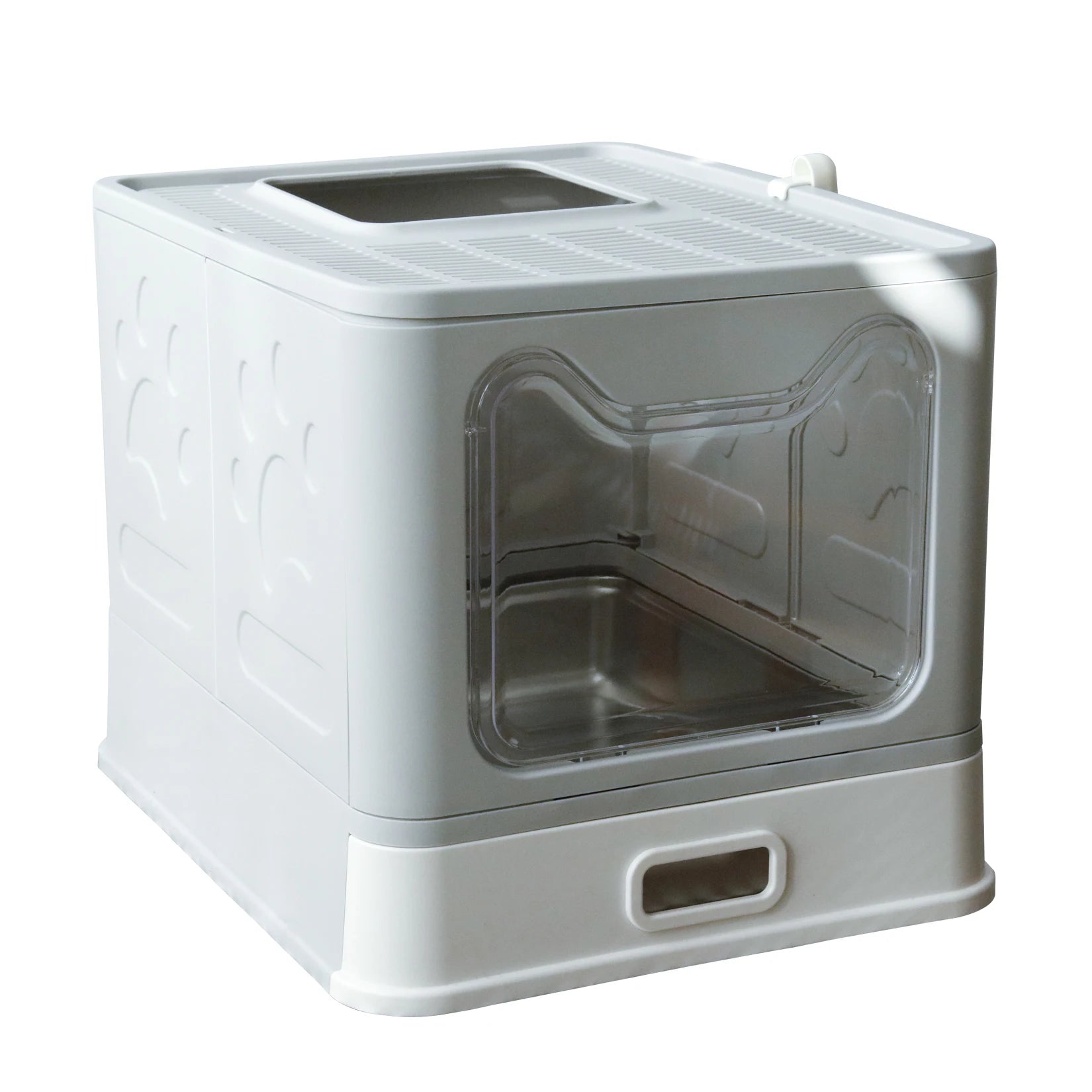 Stainless Steel Cat Litter Box with Easy Clean Lid - Smarsty