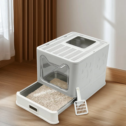Stainless Steel Cat Litter Box with Easy Clean Lid - Smarsty