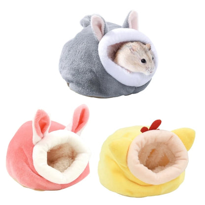 Windproof Plush Hamster Nest for Winter Comfort - Smarsty