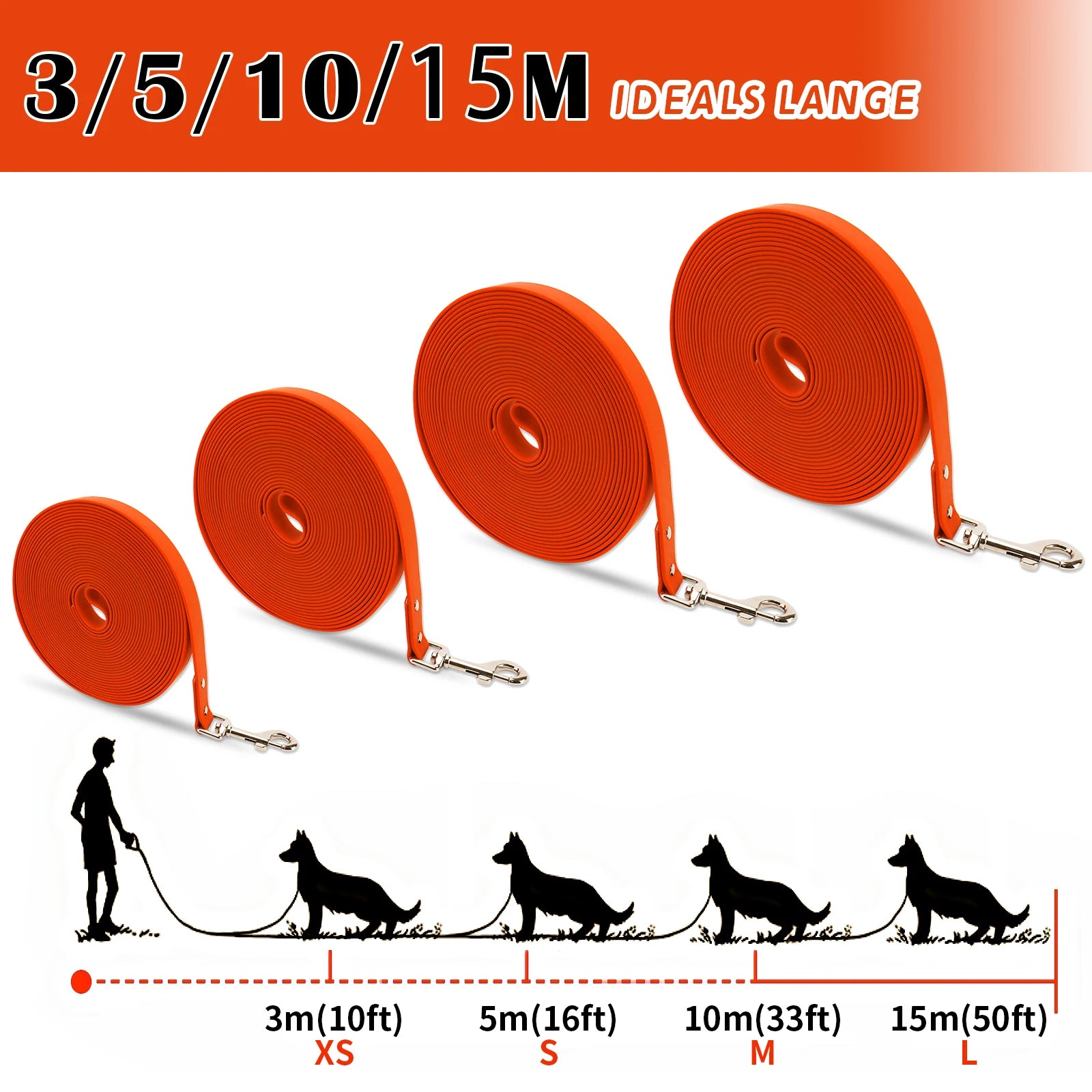 Waterproof PVC Dog Leash for Easy Cleaning and Training - Smarsty