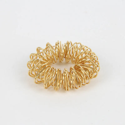 10pcs Gold Finger Massage Acupuncture Rings for Health - Smarsty