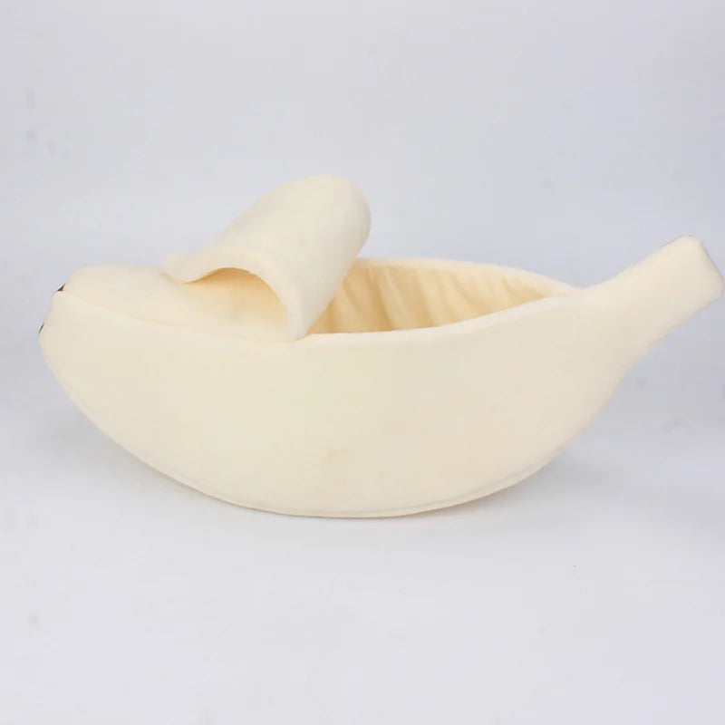 Funny Banana Cat Bed House Cozy Portable Pet Basket - Smarsty