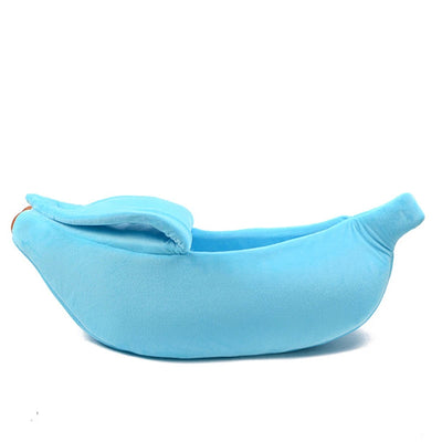 Funny Banana Cat Bed House Cozy Portable Pet Basket - Smarsty