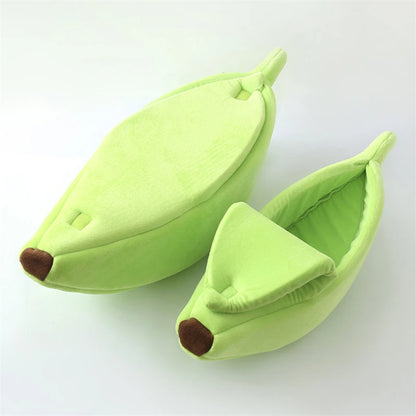 Funny Banana Cat Bed House Cozy Portable Pet Basket - Smarsty