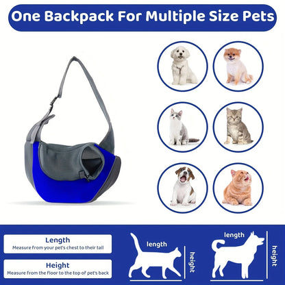 Breathable Dog Sling Carrier for Hiking and Travel - Smarsty