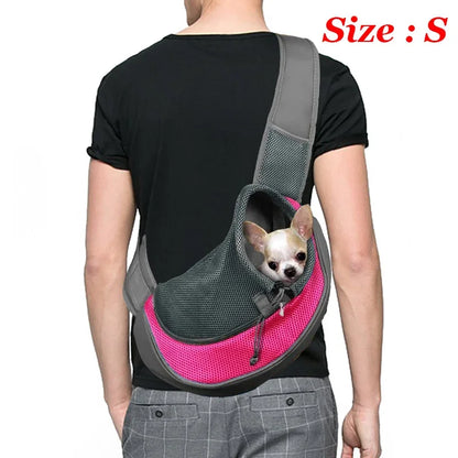 Breathable Dog Sling Carrier for Hiking and Travel - Smarsty