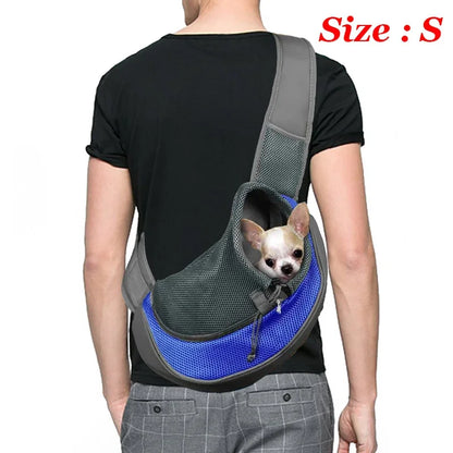 Breathable Dog Sling Carrier for Hiking and Travel - Smarsty