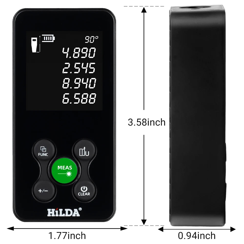 HILDA Laser Rangefinder with Rechargeable Battery and High Accuracy - Smarsty