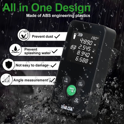 HILDA Laser Rangefinder with Rechargeable Battery and High Accuracy - Smarsty