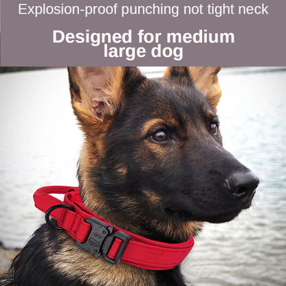 Durable Adjustable Tactical Dog Collar Leash Set - Smarsty
