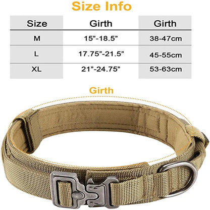 Durable Adjustable Tactical Dog Collar Leash Set - Smarsty