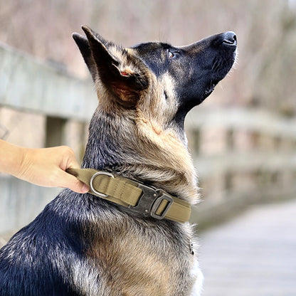 Durable Adjustable Tactical Dog Collar Leash Set - Smarsty