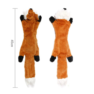 Durable Stuffingless Plush Squeaky Dog Toy - Smarsty