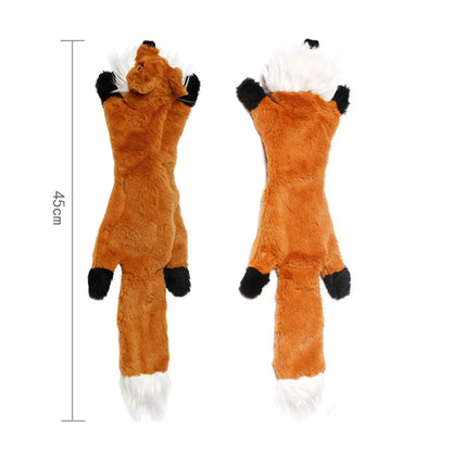 Durable Stuffingless Plush Squeaky Dog Toy - Smarsty