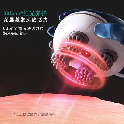 Electric Scalp Massager With Red Light Therapy - Smarsty