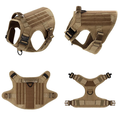 Large Dog Harness with Molle Pouches for Training - Smarsty