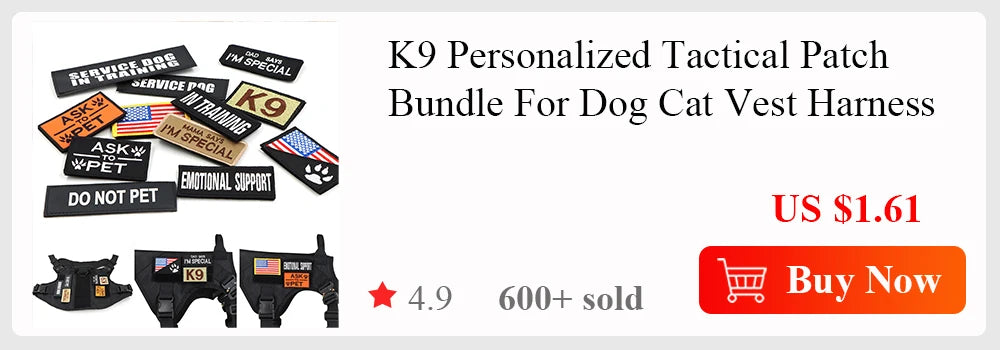 Large Dog Harness with Molle Pouches for Training - Smarsty