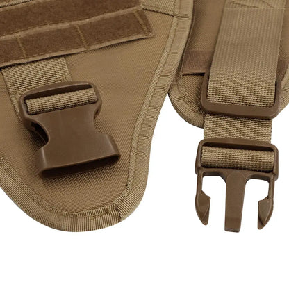 Large Dog Harness with Molle Pouches for Training - Smarsty