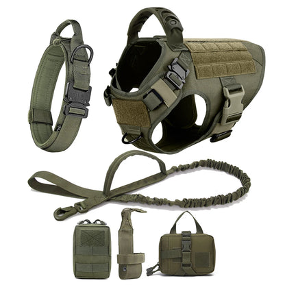 Large Dog Harness with Molle Pouches for Training - Smarsty