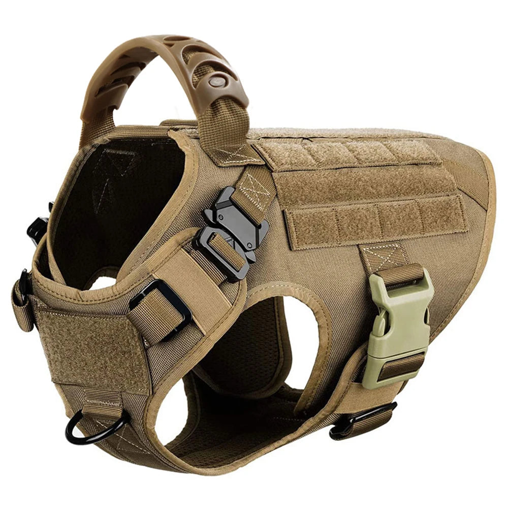 Large Dog Harness with Molle Pouches for Training - Smarsty
