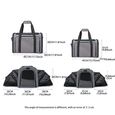 Foldable Pet Carrier Bag for Small Dogs and Cats - Smarsty