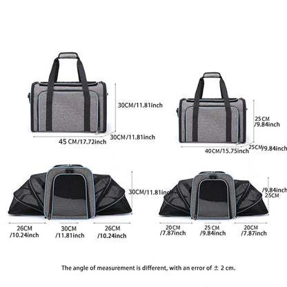 Foldable Pet Carrier Bag for Small Dogs and Cats - Smarsty