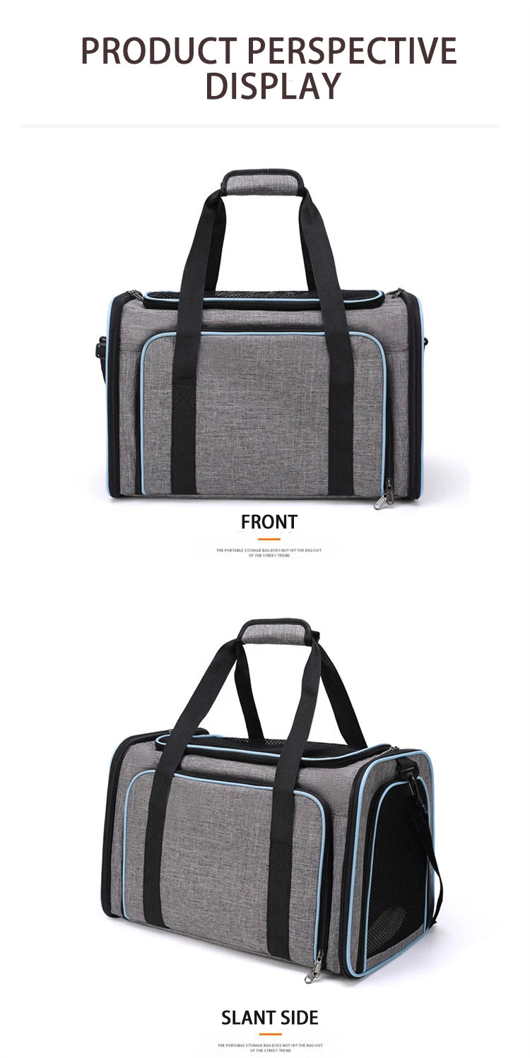 Foldable Pet Carrier Bag for Small Dogs and Cats - Smarsty