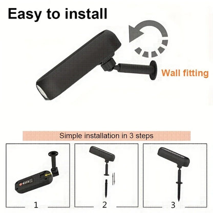Solar LED Wall Light for Garden Pathway Illumination - Smarsty