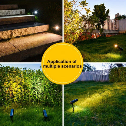 Solar LED Wall Light for Garden Pathway Illumination - Smarsty
