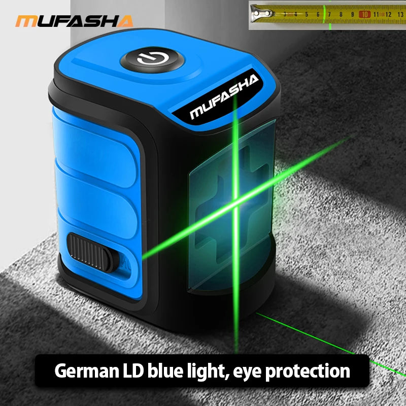 MUFASHA Mini Laser Level with Green Beams for Precision Measurements - Smarsty