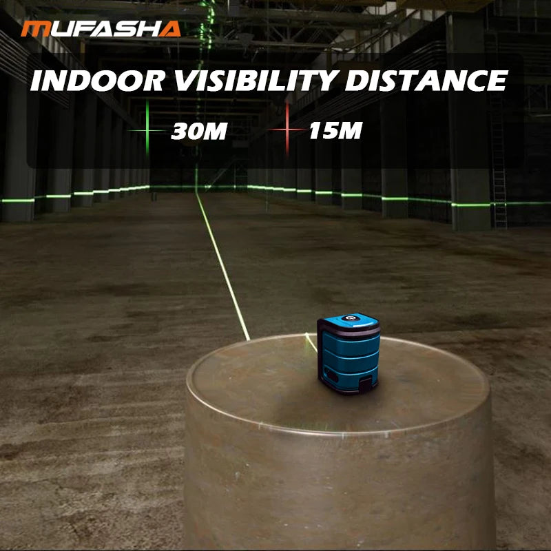 MUFASHA Mini Laser Level with Green Beams for Precision Measurements - Smarsty