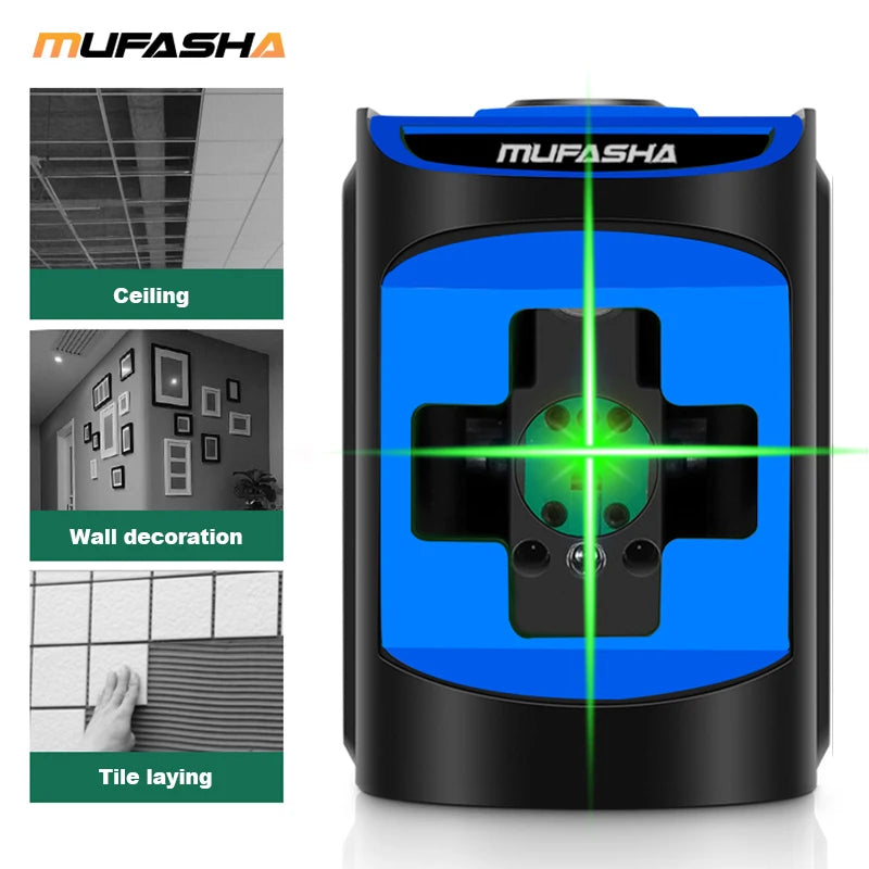 MUFASHA Mini Laser Level with Green Beams for Precision Measurements - Smarsty