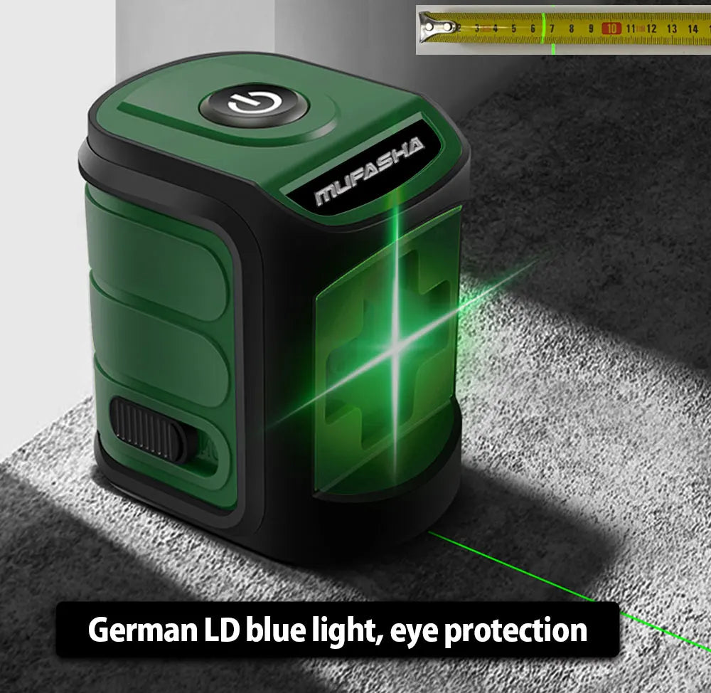 MUFASHA Mini Laser Level with Green Beams for Precision Measurements - Smarsty