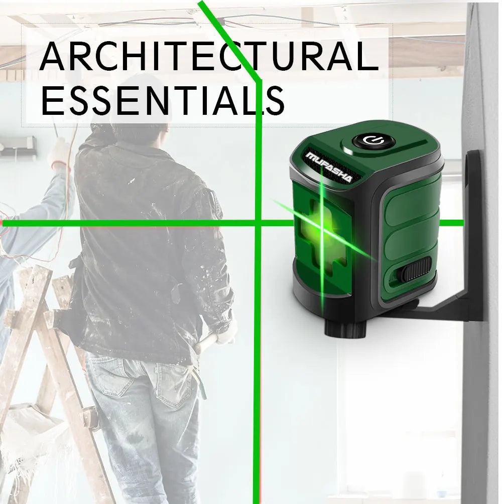 MUFASHA Mini Laser Level with Green Beams for Precision Measurements - Smarsty
