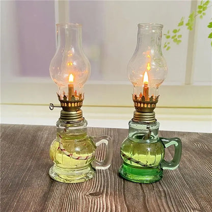 Mini Glass Oil Lamp for Elegant Home Decor - Smarsty