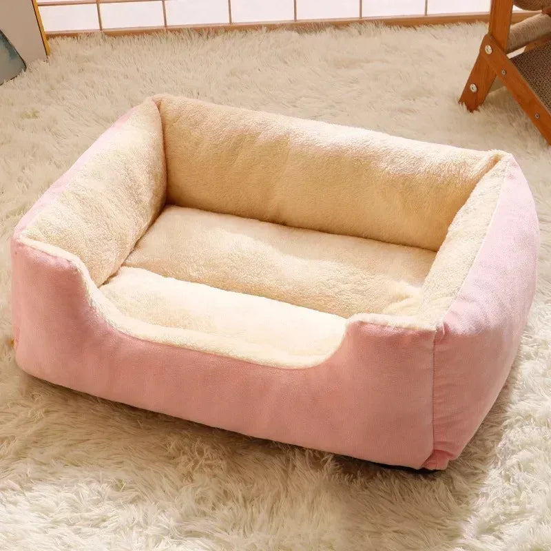Breathable Plush Cat Bed with Cozy Cushion - Smarsty