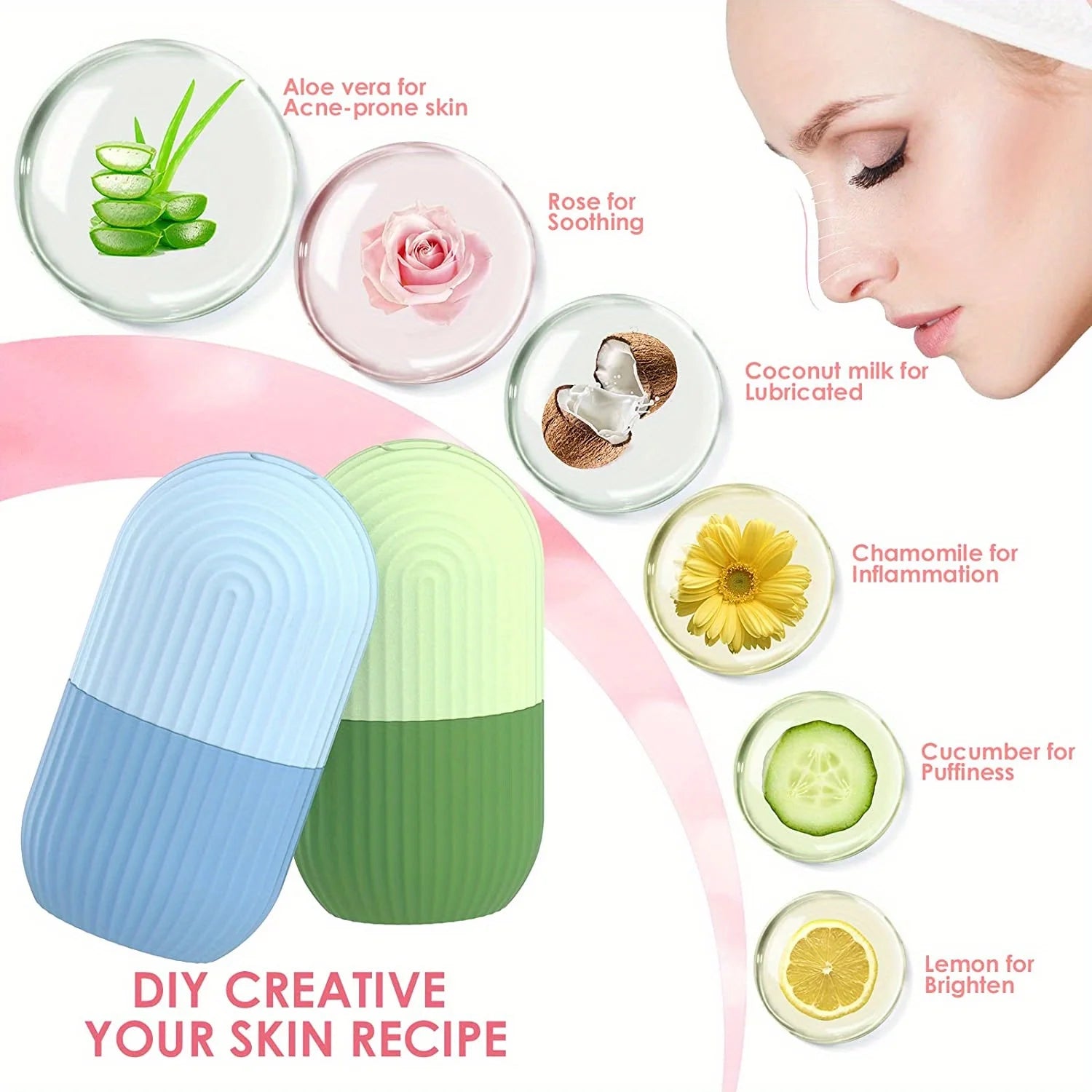 Silicone Ice Mold for Instant Face Refreshing Massage - Smarsty