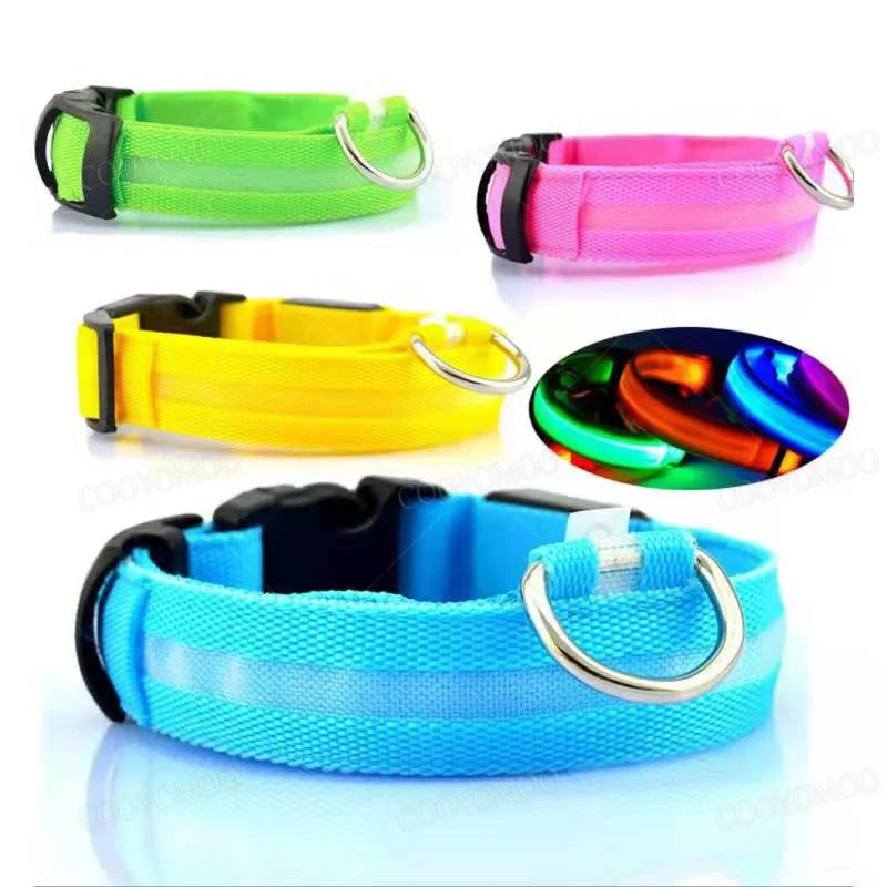 USB Rechargeable LED Dog Collar with Adjustable Anti-Lost Feature - Smarsty