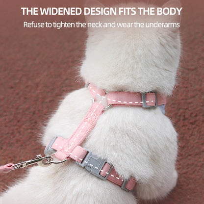 Breathable Pet Harness and Leash Set for Small Dogs and Cats - Smarsty