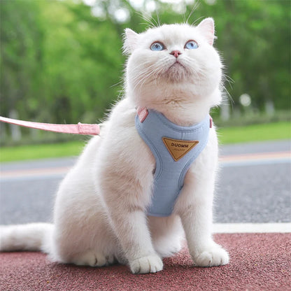 Breathable Pet Harness and Leash Set for Small Dogs and Cats - Smarsty