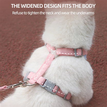 Breathable Pet Harness and Leash Set for Small Dogs and Cats - Smarsty