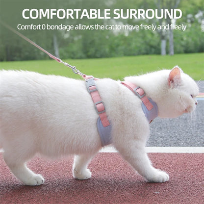 Breathable Pet Harness and Leash Set for Small Dogs and Cats - Smarsty